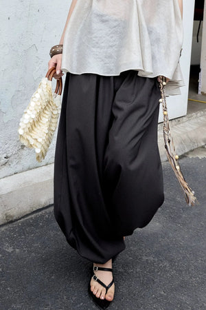 Modern Retro Striped Balloon Pants