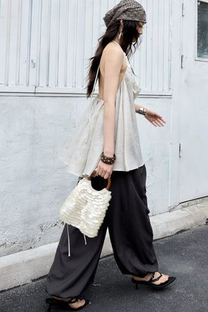 Modern Retro Striped Balloon Pants