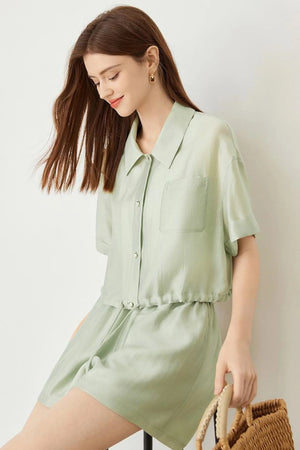 Modern Short Sleeve Shirt & Pants Set