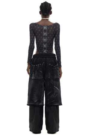 Moon Low Waist Straight Leg Pants