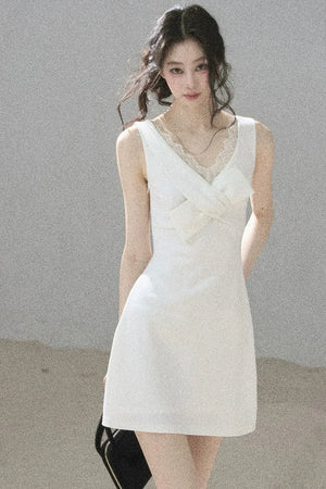 Moonlight Lace V-Neck Dress Set-Up