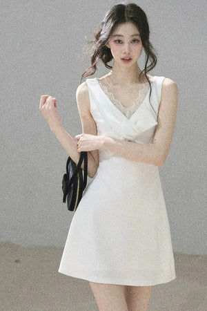Moonlight Lace V-Neck Dress Set-Up
