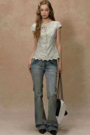 Moonlight Sparkle Flared Jeans