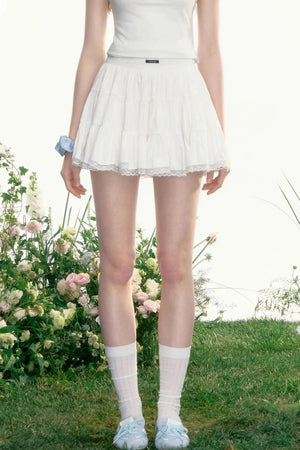 Moonlight Vintage Lace Bustier Skirt