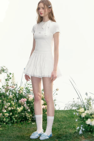 Moonlight Vintage Lace Bustier Skirt