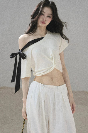 Moonlit Asymmetrical Twist Top