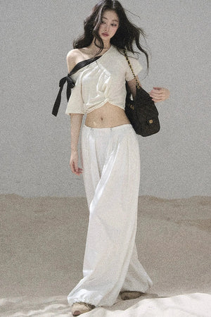 Moonlit Asymmetrical Twist Top