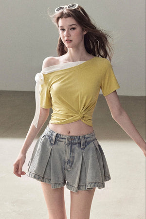 Moonlit Asymmetrical Twist Top