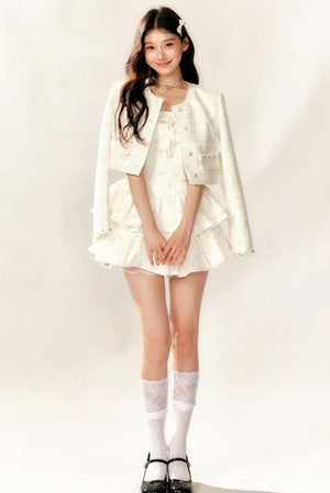 Moonlit Rose Corset Poncho Dress Set-Up