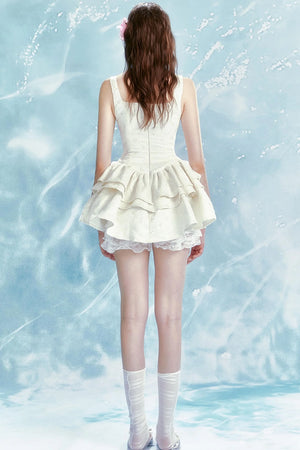 Moonlit Rose Corset Poncho Dress Set-Up
