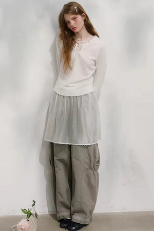 Morning Light Lace Knit Top
