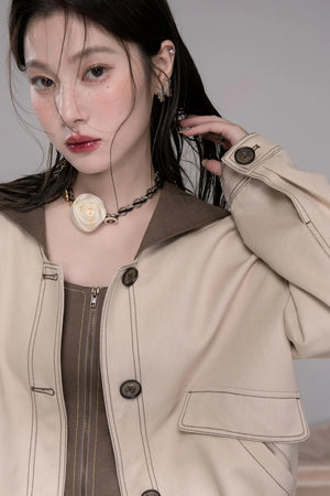 Mountain Apricot Denim Jacket Set-Up