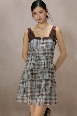 Mountain Ripple Suspender Dress