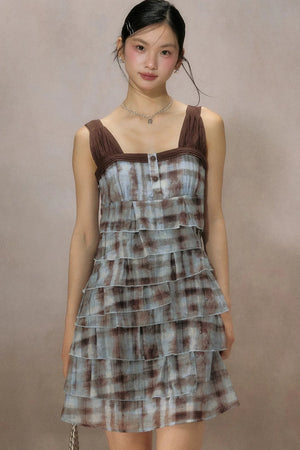 Mountain Ripple Suspender Dress