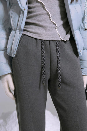Mulberry Silk & Wool Bootcut Pants