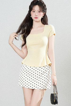 Multi-Color Knitted Top Set-Up