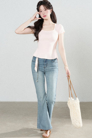 Multi-Color Knitted Top Set-Up