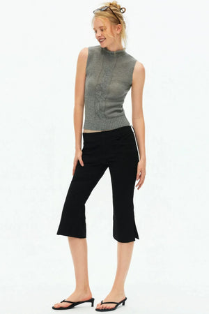 Multi-Color Mohair Knit Vest