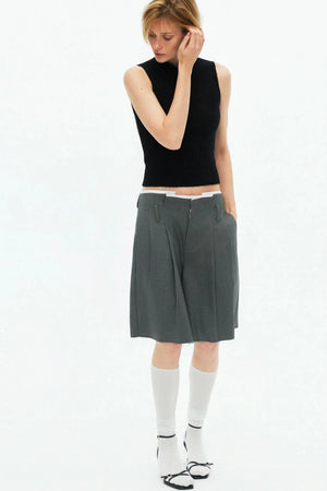 Multi-Color Mohair Knit Vest