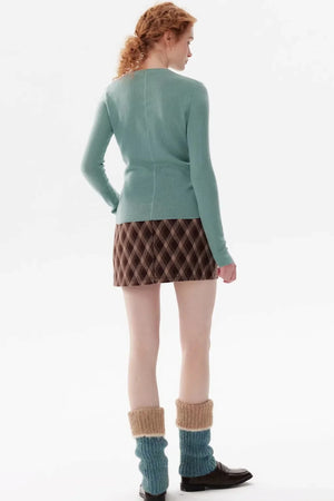 Multi-Color Wool Knit Sweater