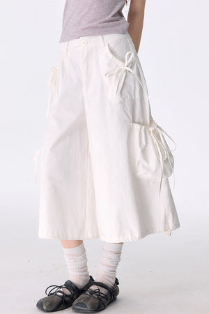 Multi-Pocket High-Waisted Wide-Leg Cargo Pants