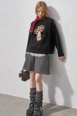 Mushroom Knit Sweater