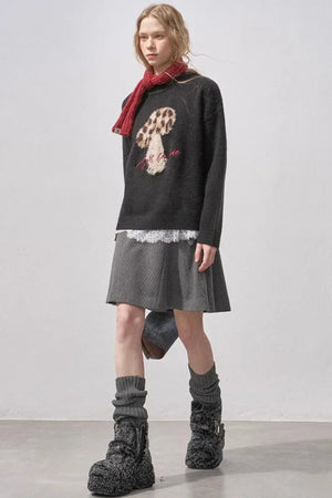 Mushroom Knit Sweater
