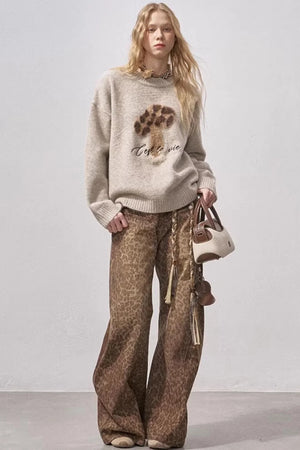 Mushroom Knit Sweater