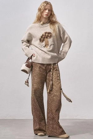 Mushroom Knit Sweater