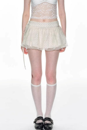 Nap Dot Mesh Culottes Set-Up