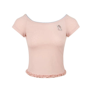 Nap Embroidery Short Sleeve T-Shirt