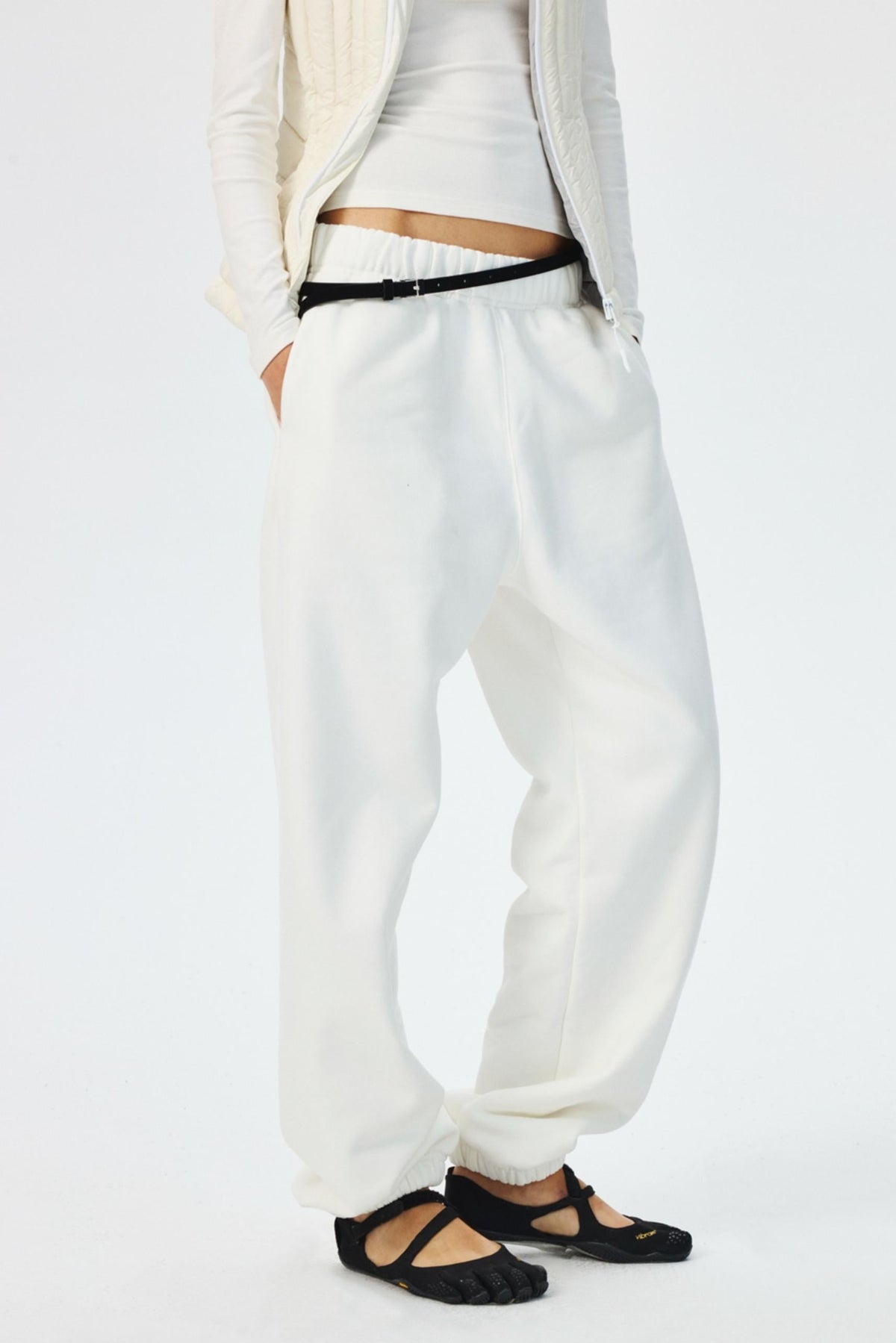 Narrow Suede Cowhide Brown Belt