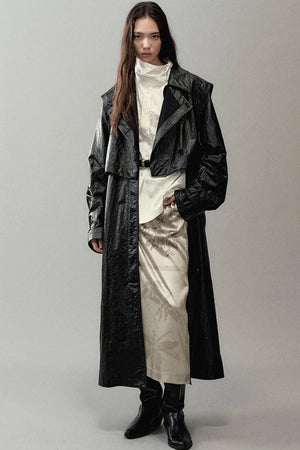 National Style Shadow Print Skirt