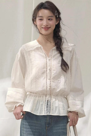 Navy Collar Breeze Shirt