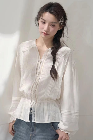 Navy Collar Breeze Shirt