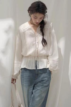 Navy Collar Breeze Shirt