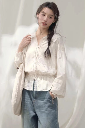Navy Collar Breeze Shirt