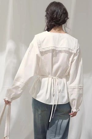 Navy Collar Breeze Shirt