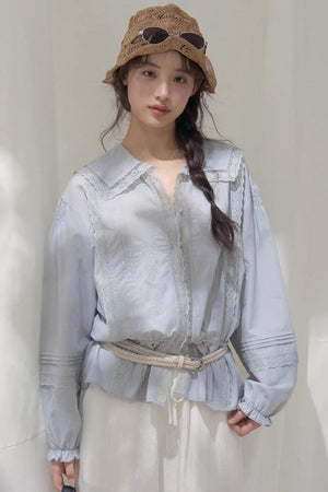 Navy Collar Breeze Shirt