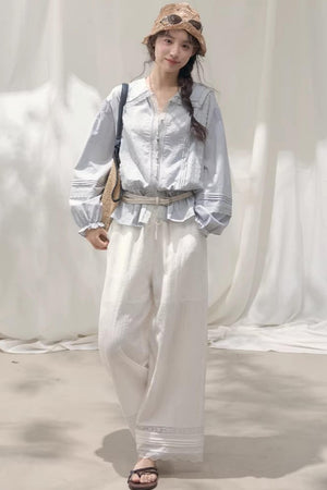 Navy Collar Breeze Shirt