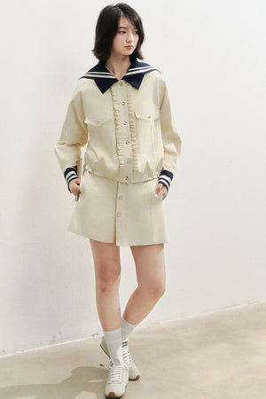 Navy Fashioned Jacket Set-Up
