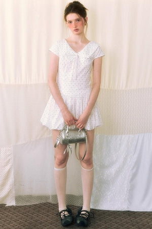Navy Flower Bud Summer Dress