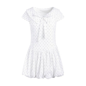 Navy Flower Bud Summer Dress