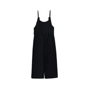Navy Lyocell Wide Leg Jumpsuit