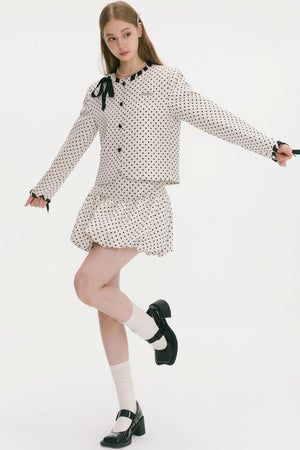 Night Lily Polka Dot Skirt