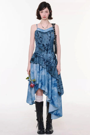 Night Mist Plaid Dress