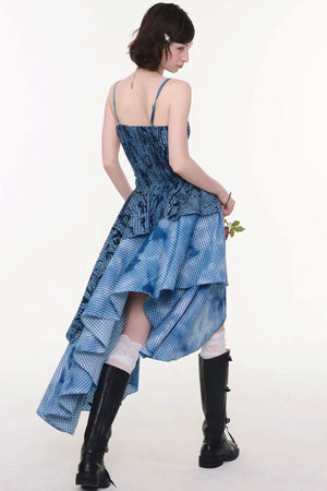 Night Mist Plaid Dress