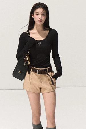 Night Woolen Short Pants