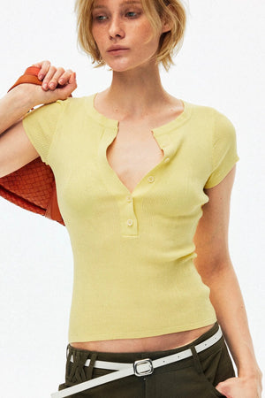 Nude V-Neck Knitted Sweater