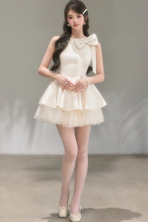 Obsidian Bow Sleeveless Dress